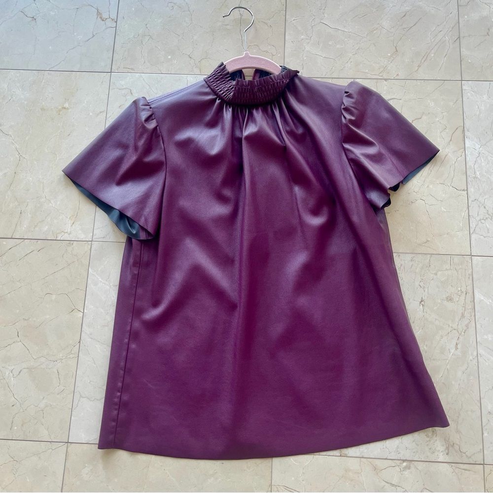 Trina Turk Rich Purple Blouse - Picture 1 of 3
